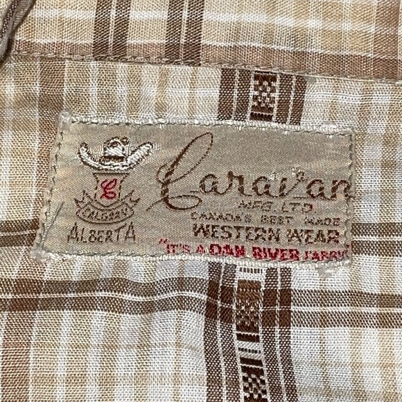 Caravan Western Wear Vintage Pearl Snap Button Down - Picture 5 of 8